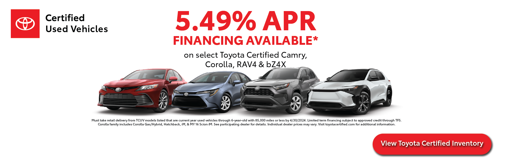 Toyota Certified Used Vehicle Offer | Dan Hecht Toyota in Effingham IL