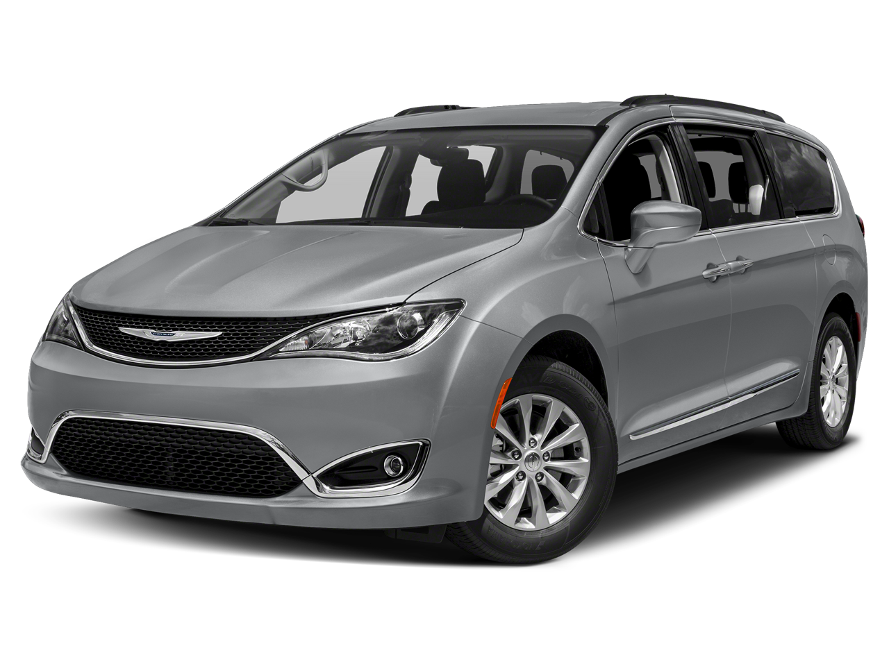 2019 Chrysler Pacifica Touring L in Billet Silver Metallic — front three-quarter view