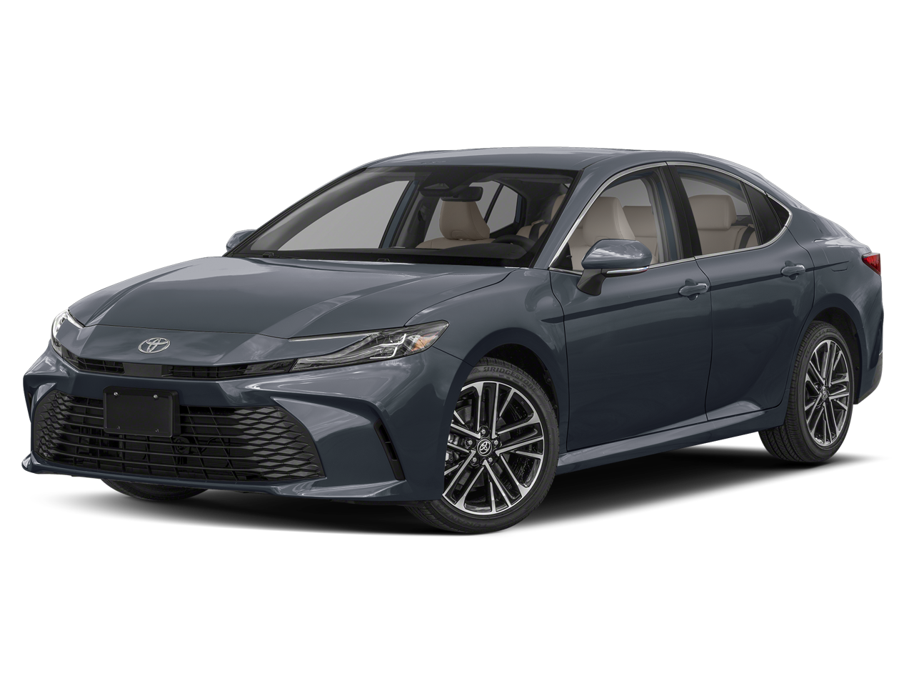 2025 Toyota Camry XLE in Underground — front three-quarter view