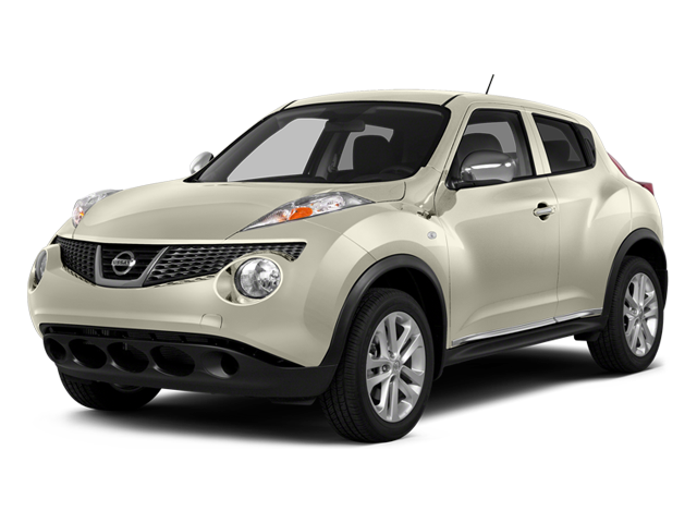2014 Nissan Juke SL in White Pearl — front three-quarter view