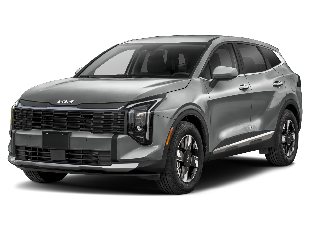 2026 Kia Sportage LX in Gray Metallic — front three-quarter view