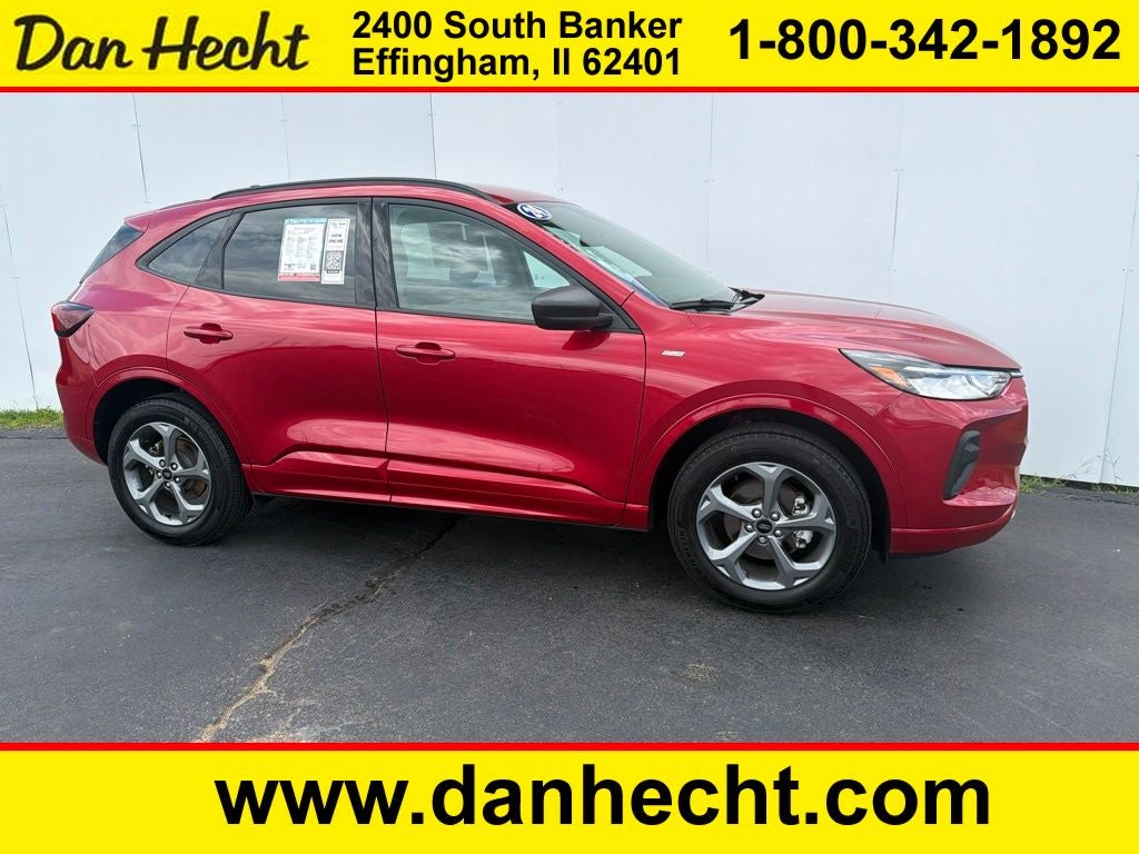 2024 Ford Escape ST-Line in Red Metallic — front three-quarter view