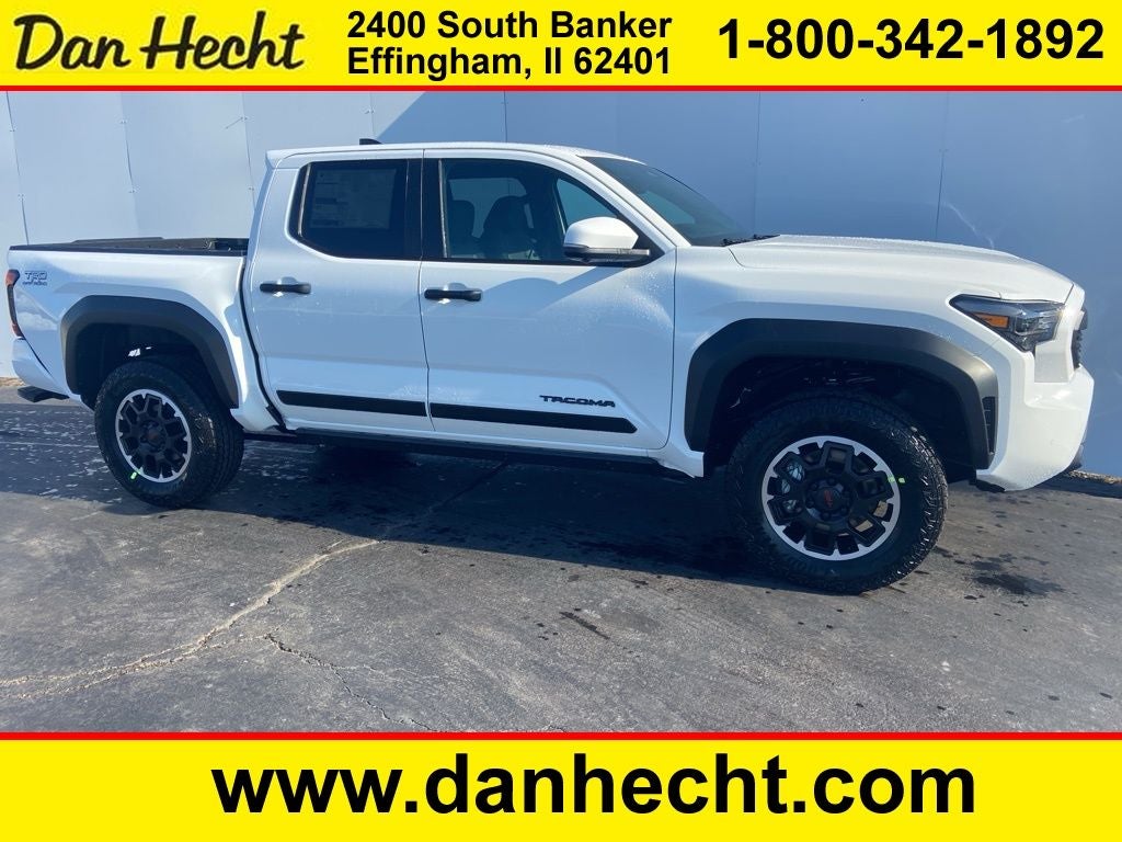 2026 Toyota Tacoma TRD Off-Road in Ice Cap — front three-quarter view