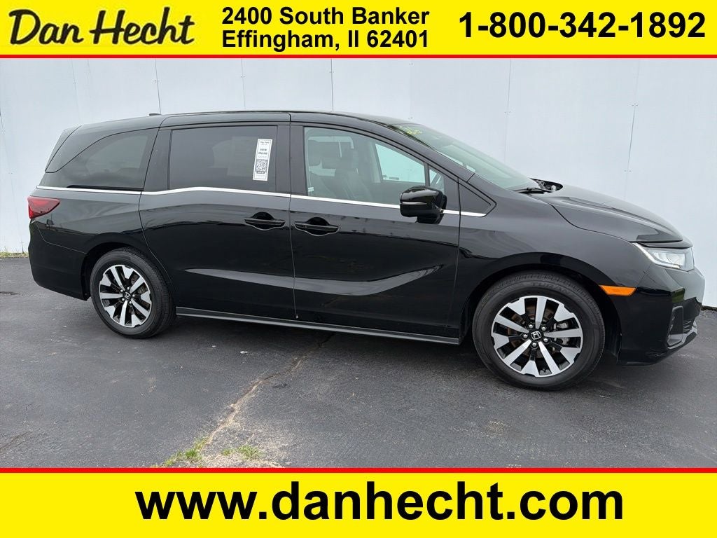 2026 Honda Odyssey EX-L in Crystal Black Pearl — front three-quarter view