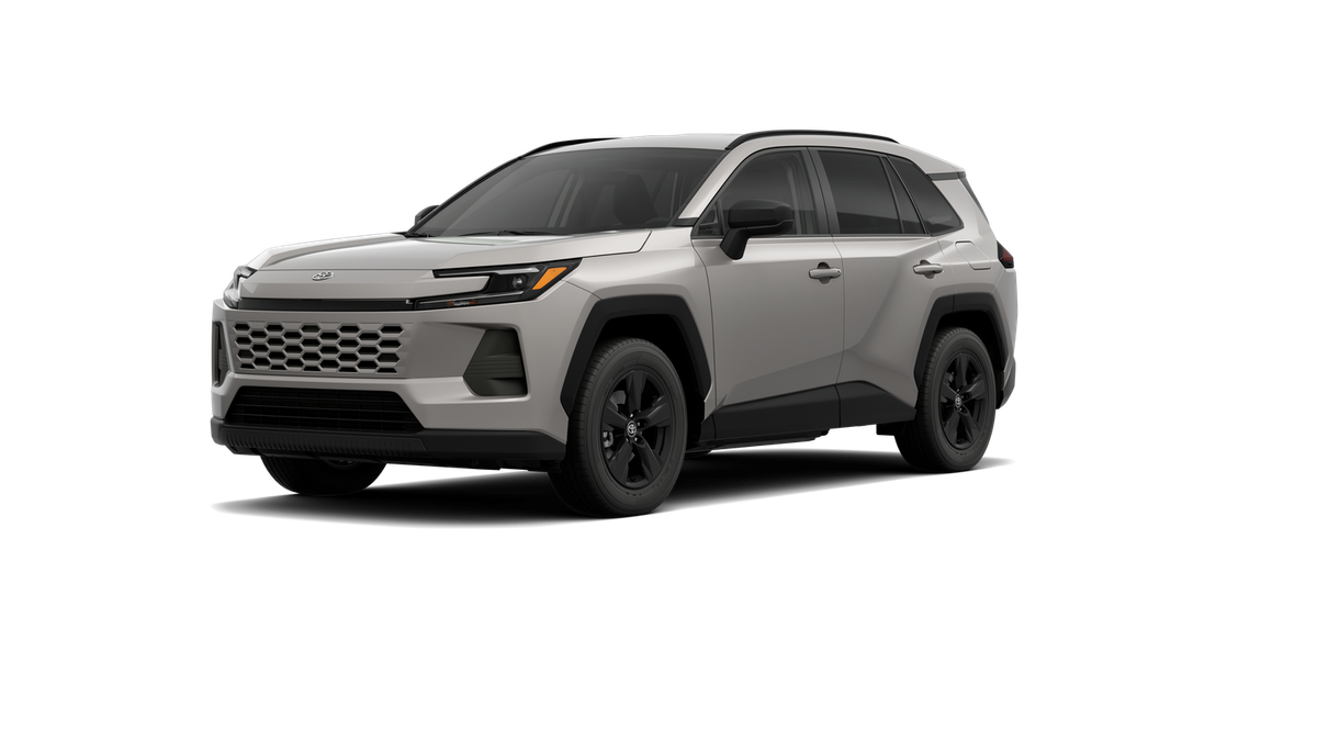 2026 Toyota RAV4 LE in Meteor Shower — front three-quarter view