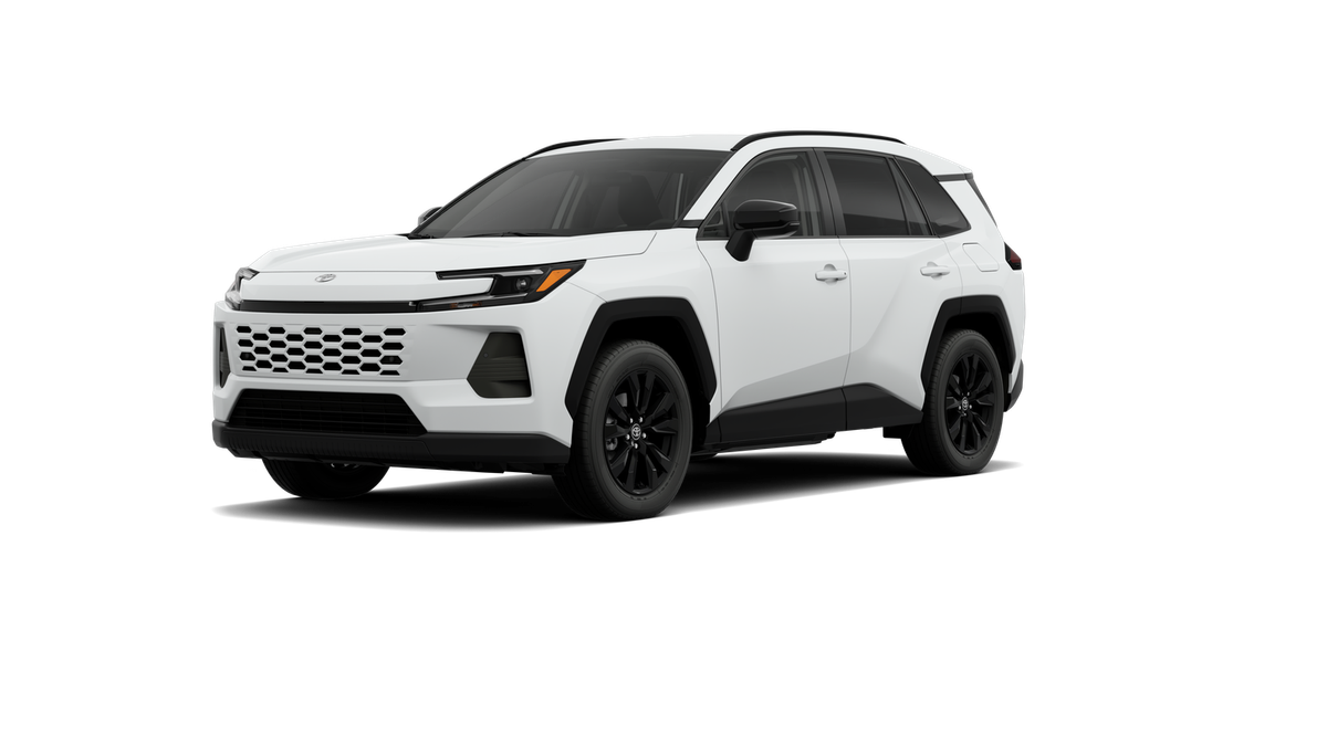 2026 Toyota RAV4 XLE Premium in Ice Cap — front three-quarter view