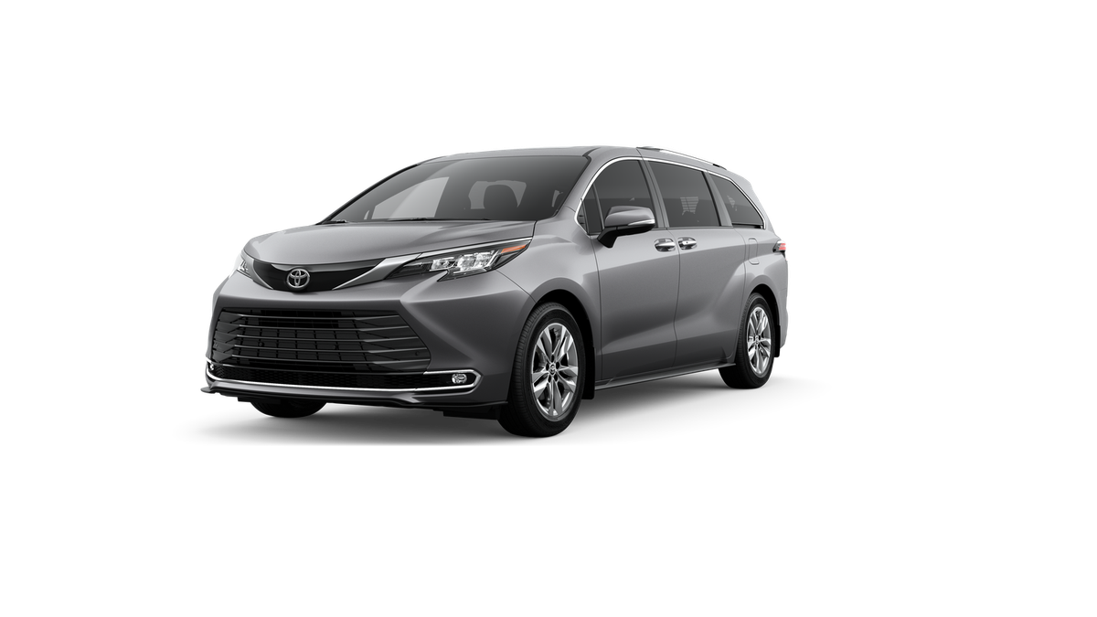 2026 Toyota Sienna Limited in Heavy Metal — front three-quarter view
