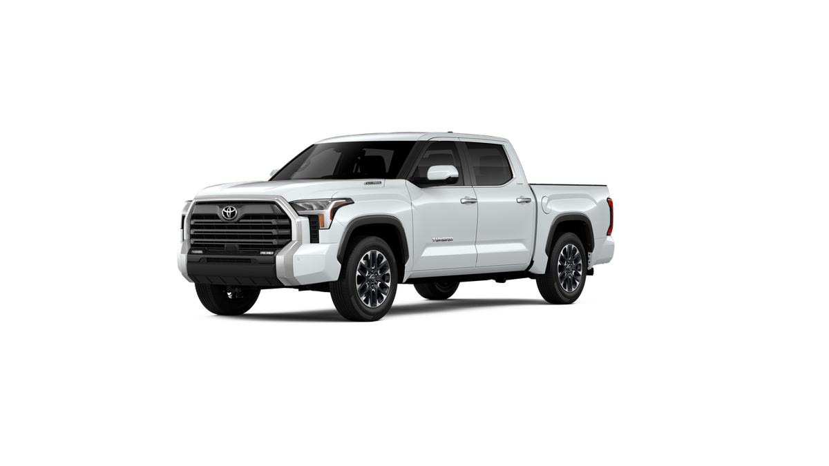 2026 Toyota Tundra i-FORCE MAX Limited i-FORCE MAX in Wind Chill Pearl — front three-quarter view